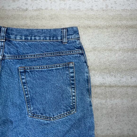 Vintage Burry Lane Jeans Plaid Lined Relaxed Fit Work Denim Medium Wash 90s - Picture 3 of 4